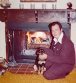 Me At Fireplace Country Acres House with Suzy